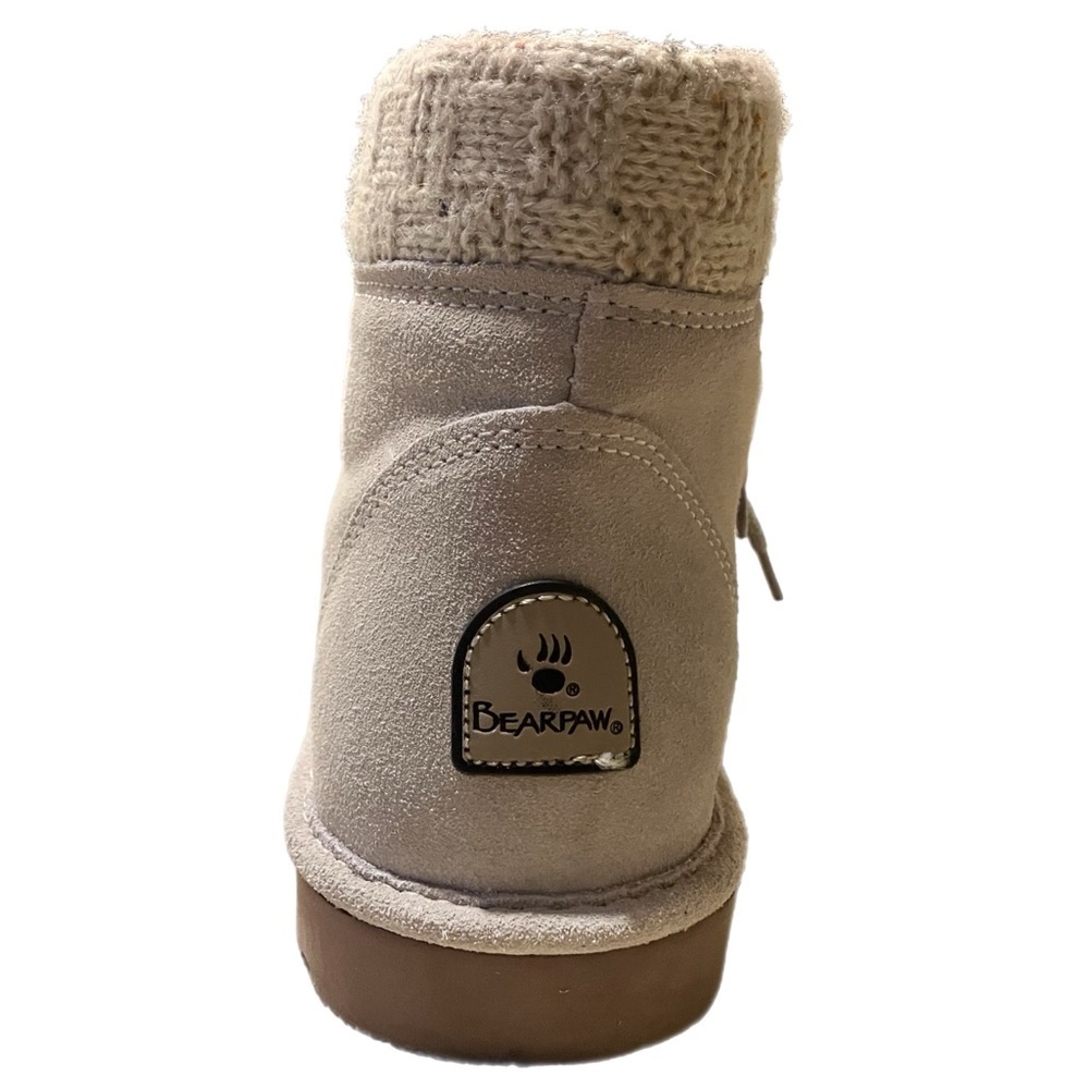 Bearpaw Marie Waters Resistant Winter Boots - Women’s Size 9 (White/Light Tan) - Picture 5 of 6